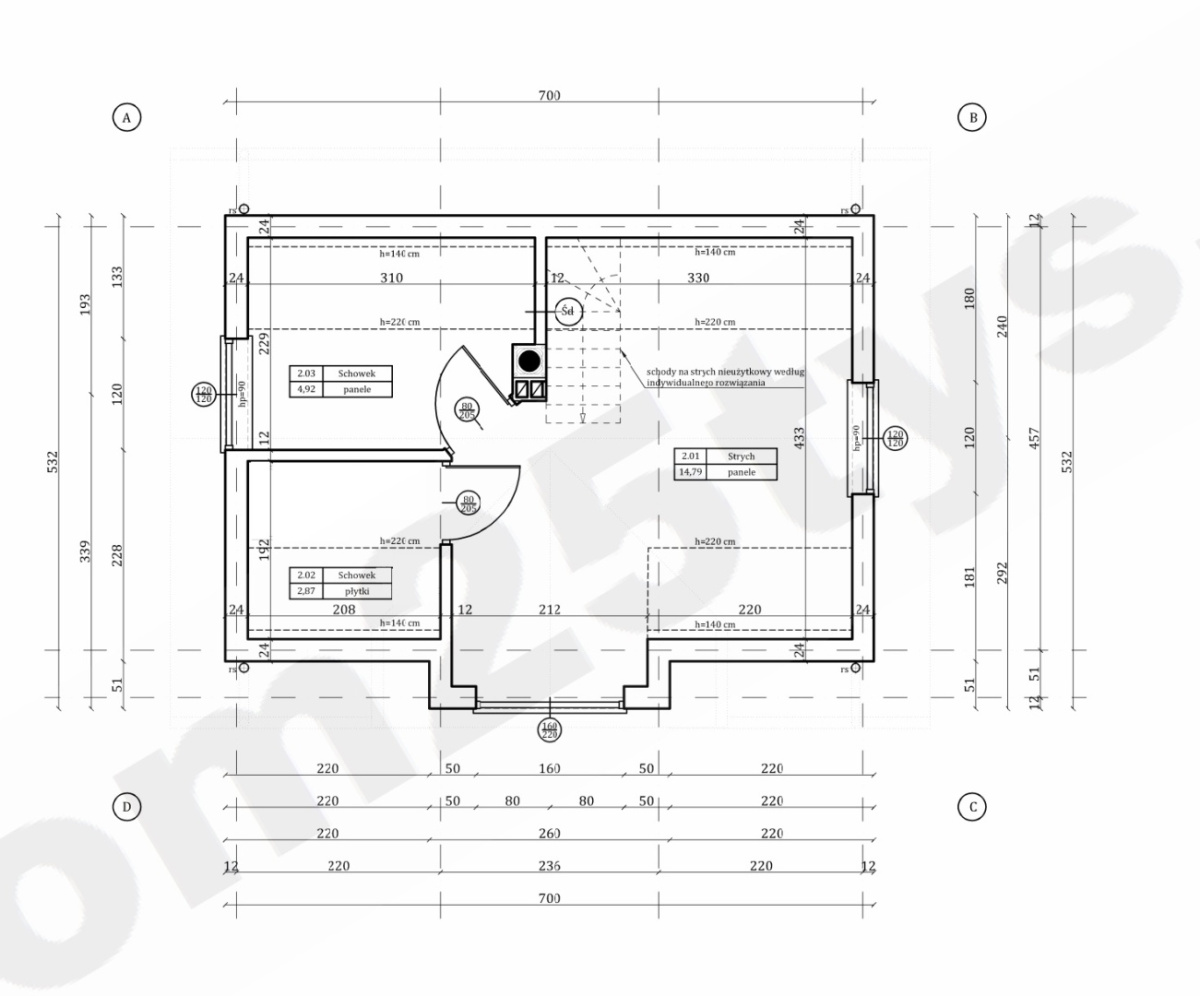 PROJEKT DOMU 35M2 MUROWANY “KORONA”